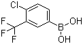 4-Chloro-3-(trifluoromethyl)phenylboronic acid molecular structure (CAS 176976-42-4)