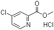 structure of CAS# 176977-85-8, 4-氯-2-吡啶甲酸甲酯盐酸盐
