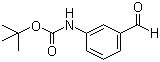 structure of CAS# 176980-36-2, 3-(叔丁氧羰基氨基)苯甲醛