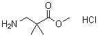 structure of CAS# 177269-37-3, 3-氨基-2,2-二甲基丙酸甲酯盐酸盐