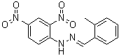 structure of CAS# 1773-44-0, o-Tolualdehyde (2,4-dinitrophenyl)hydrazone