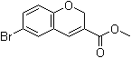 structure of CAS# 177496-79-6, 6-溴-2H-苯并吡喃-3-羧酸甲酯