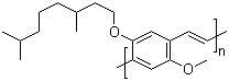 structure of CAS# 177716-59-5, Poly[[2-[(3,7-dimethyloctyl)oxy]-5-methoxy-1,4-phenylene]-1,2-ethenediyl]