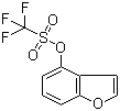 三氟甲磺酸苯并呋喃-4-酯分子结构 (CAS 177734-79-1)
