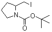 2-(碘甲基)-1-吡咯烷甲酸叔丁酯分子结构 (CAS 177750-73-1)