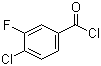 4-氯-3-氟苯甲酰氯分子结构 (CAS 177787-25-6)