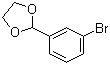 2-(3-溴苯基)-1,3-二氧戊环分子结构 (CAS 17789-14-9)