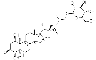 弯蕊苷 B分子结构 (CAS 177910-43-9)