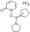 O-(1,2-二氢-2-氧代-1-吡啶基)-N,N,N',N'-双(四亚甲基)脲六氟磷酸盐分子结构 (CAS 177966-55-1)