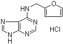 N-(2-呋喃基甲基)-1H-嘌呤-6-胺单盐酸盐分子结构 (CAS 177966-68-6)