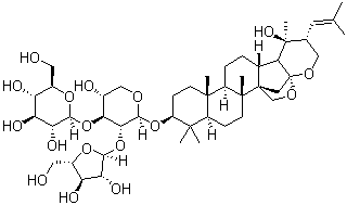 (-)-假马齿苋皂苷 C分子结构 (CAS 178064-13-6)