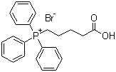structure of CAS# 17814-85-6, 4-羧丁基三苯基溴化膦