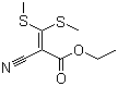 structure of CAS# 17823-58-4, 3,3-双(甲硫基)-2-氰基丙烯酸乙酯