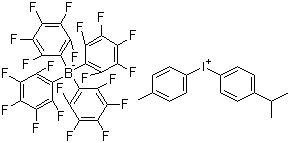 structure of CAS# 178233-72-2, 4-异丙基-4'-甲基二苯碘鎓四(五氟苯基)硼酸盐
