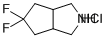 5,5-二氟八氢环戊烯并[c]吡咯盐酸盐分子结构 (CAS 1782456-99-8)