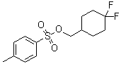 (4,4-二氟环己基)甲基对甲苯磺酸酯分子结构 (CAS 178310-99-1)