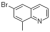 6-溴-8-甲基喹啉分子结构 (CAS 178396-31-1)