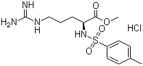 structure of CAS# 1784-03-8, N-对甲苯磺酰基-L-精氨酸甲酯盐酸盐