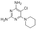 5-氯-6-哌啶-1-基嘧啶-2,4-二胺分子结构 (CAS 1784008-01-0)