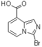 3-溴咪唑并[1,5-a]吡啶-8-羧酸分子结构 (CAS 1784211-17-1)