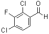 2,4-二氯-3-氟苯甲醛分子结构 (CAS 1785621-05-7)