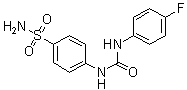 structure of CAS# 178606-66-1, 4-[[[(4-氟苯基)氨基]羰基]氨基]苯磺酰胺
