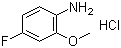 structure of CAS# 178671-97-1, 4-氟-2-甲氧基苯胺盐酸盐