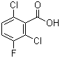 2,6-二氯-3-氟苯甲酸分子结构 (CAS 178813-78-0)