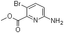 structure of CAS# 178876-83-0, 6-氨基-3-溴吡啶-2-甲酸甲酯