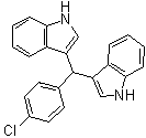 structure of CAS# 178946-89-9, 4-氯苯基-3,3'-二吲哚基甲烷