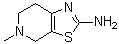 structure of CAS# 17899-48-8, 4,5,6,7-四氢-5-甲基噻唑并[5,4-c]吡啶-2-胺