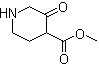 3-氧代-4-哌啶羧酸甲酯分子结构 (CAS 179023-37-1)