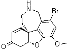 (±)-8-溴-N-去甲基加兰他敏分子结构 (CAS 179108-06-6)