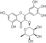 杨梅苷分子结构 (CAS 17912-87-7)
