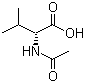 N-乙酰基-D-缬氨酸分子结构 (CAS 17916-88-0)