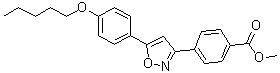 structure of CAS# 179162-64-2, Methyl 4-[5-(4-pentyloxyphenyl)isoxazol-3-yl]benzoate