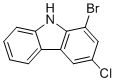 1-溴-3-氯-9H-咔唑分子结构 (CAS 1792171-85-7)