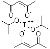 二(乙酰丙酮基)钛酸二异丙酯分子结构 (CAS 17927-72-9)