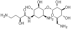 CAS # 1793053-90-3, 4-O-(6-Amino-6-deoxy-alpha-D-glucopyranosyl)-N1-[(2S)-4-amino-2-hydroxy-1-oxobutyl]-2-deoxy-D-streptamine
