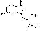 structure of CAS# 179461-52-0, 3-(5-Fluoro-1H-indol-3-yl)-2-mercapto-2-propenoic acid