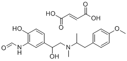 (E)-丁-2-烯二酸N-[2-羟基-5-[1-羟基-2-[1-(4-甲氧基苯基)丙烷-2-基-甲基氨基]乙基]苯基]甲酰胺分子结构 (CAS 1795133-97-9)