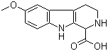 structure of CAS# 17952-63-5, 6-Methoxy-1,2,3,4-tetrahydro-9H-pyrido[3,4-b]indole-1-carboxylic acid