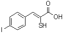 (2Z)-3-(4-碘苯基)-2-巯基-2-丙烯酸分子结构 (CAS 179528-45-1)