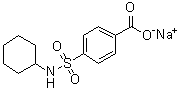 4-[(环己基氨基)磺酰基]苯甲酸钠盐分子结构 (CAS 1796596-46-7)