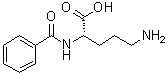 N2-苯甲酰基-L-鸟氨酸分子结构 (CAS 17966-71-1)