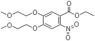 4,5-二(2-甲氧基乙氧基)-2-硝基苯甲酸乙酯分子结构 (CAS 179688-26-7)