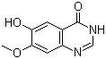 6-羟基-7-甲氧基-3H-喹唑啉-4-酮分子结构 (CAS 179688-52-9)