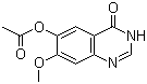 3,4-二氢-7-甲氧基-4-氧代喹唑啉-6-醇乙酸酯分子结构 (CAS 179688-53-0)