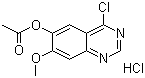 4-氯-7-甲氧基喹唑啉-6-醇乙酸酯盐酸盐分子结构 (CAS 179688-54-1)