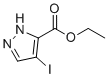 乙基4-碘-1H-吡唑-5-羧酸酯分子结构 (CAS 179692-08-1)